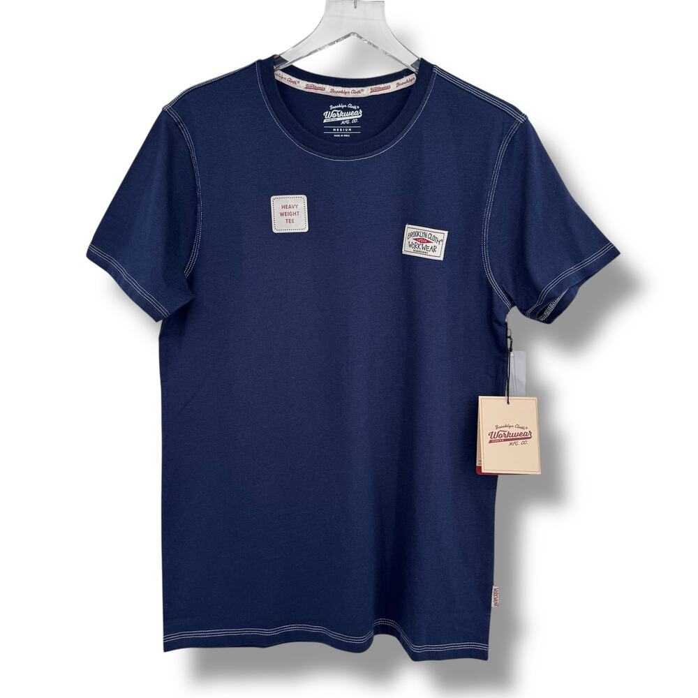Brooklyn Cloth Workwear The Heavy Weight tee men's M crew short sleeve navy NEW